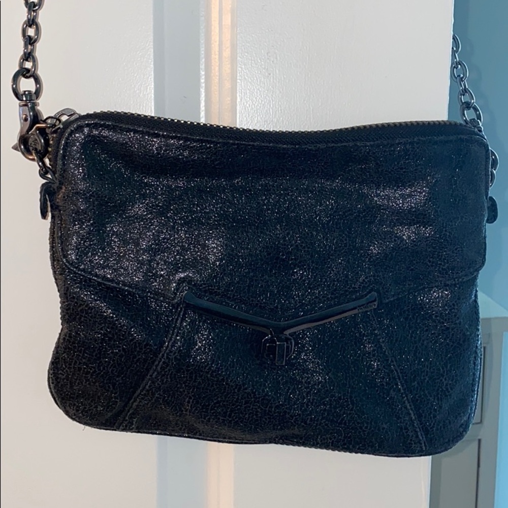Shimmery black botkier crossbody